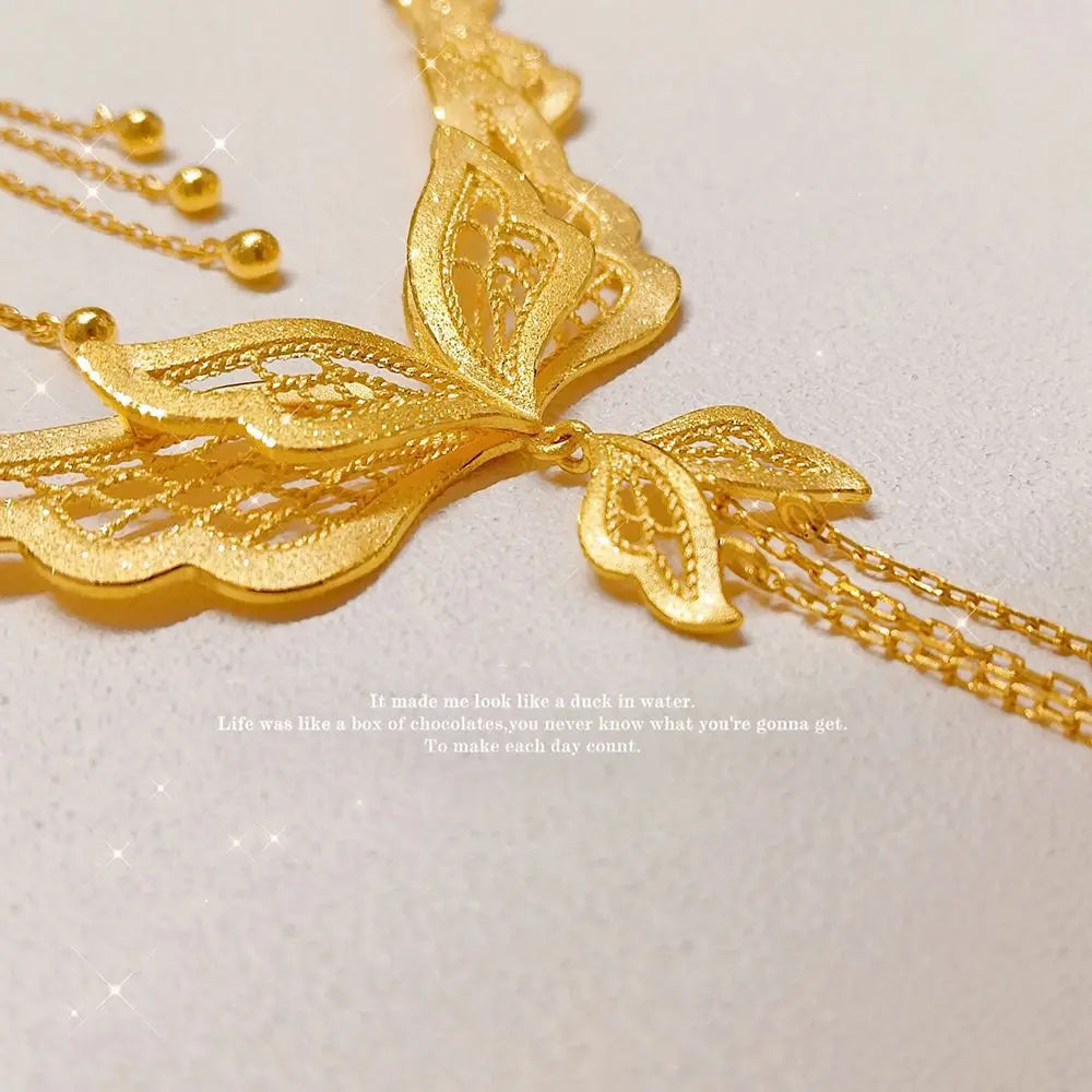 Butterfly Love Necklace Niche Fashion