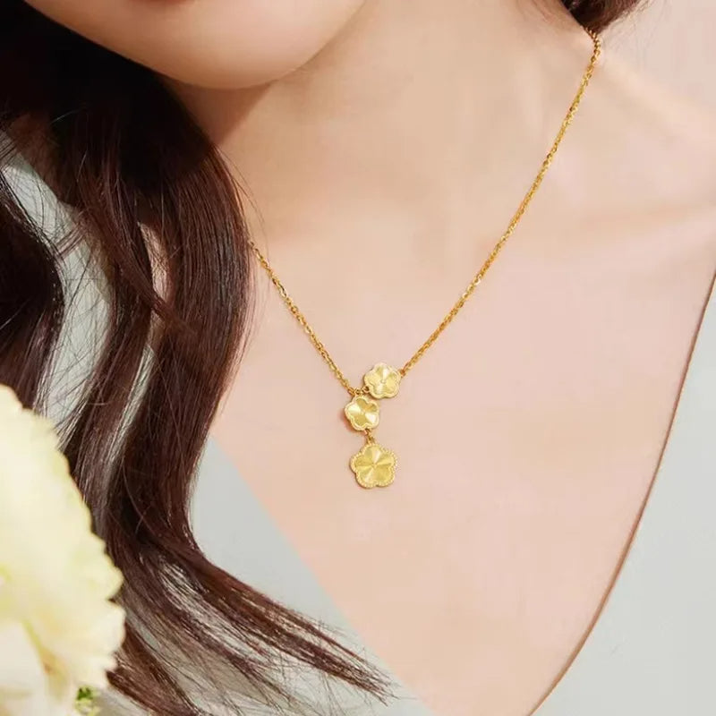 Fashion flower necklace  bracelet earrings set